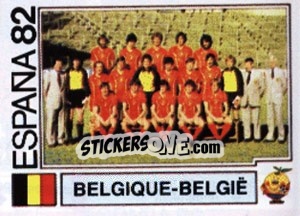 Sticker Belgique-Belgie (team) - FIFA World Cup España 1982 n. 201 - Panini