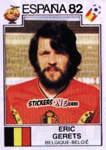 Cromo Eric Gerets - FIFA World Cup España 1982 - Panini