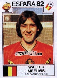 Figurina Walter Meeuws - FIFA World Cup España 1982 n. 204 - Panini