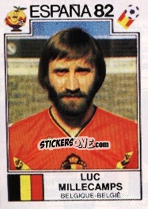 Sticker Luc Millecamps - FIFA World Cup España 1982 - Panini