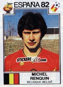 Cromo Michel Renquin - FIFA World Cup España 1982 - Panini