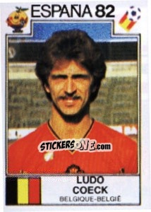 Sticker Ludo Coeck - FIFA World Cup España 1982 - Panini