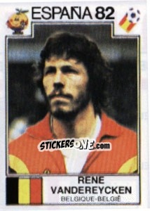 Cromo Rene Vandereycken - FIFA World Cup España 1982 - Panini