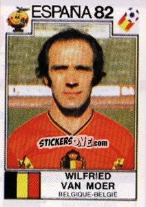 Cromo Wilfried Van Moer - FIFA World Cup España 1982 - Panini
