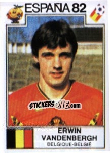 Figurina Erwin Vandenbergh - FIFA World Cup España 1982 - Panini