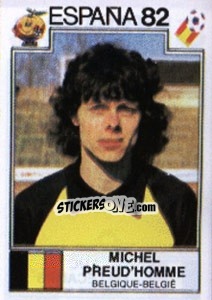 Figurina Michel Preud'homme - FIFA World Cup España 1982 - Panini