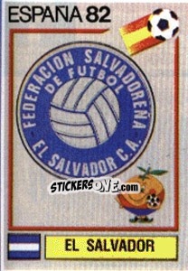 Sticker El Salvador (emblem) - FIFA World Cup España 1982 n. 218 - Panini