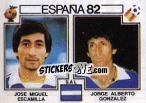 Figurina Jose Miguel Escamilla / Jorge Alberto Gonzalez - FIFA World Cup España 1982 - Panini