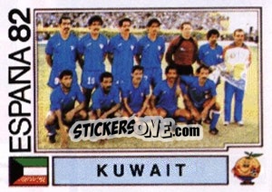 Figurina Kuwait (team) - FIFA World Cup España 1982 - Panini