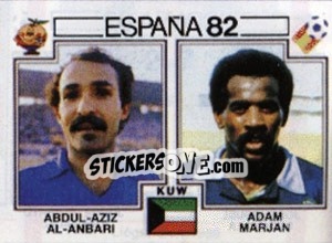 Cromo Abdul-Aziz Al-Anbari / Adam Marjan - FIFA World Cup España 1982 - Panini