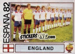 Sticker England (team) - FIFA World Cup España 1982 - Panini