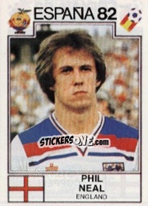 Sticker Phil Neal - FIFA World Cup España 1982 n. 241 - Panini