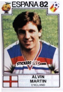Cromo Alvin Martin - FIFA World Cup España 1982 - Panini