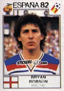 Cromo Bryan Robson - FIFA World Cup España 1982 - Panini