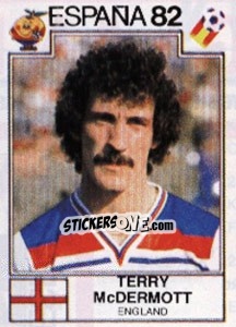 Cromo Terry McDermott - FIFA World Cup España 1982 - Panini