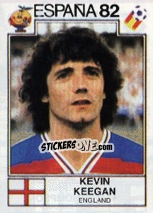 Figurina Kevin Keegan - FIFA World Cup España 1982 - Panini