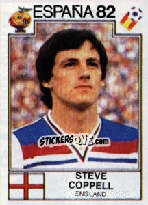 Cromo Steve Coppell - FIFA World Cup España 1982 - Panini