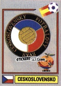 Sticker Ceskoslovensko (emblem) - FIFA World Cup España 1982 n. 256 - Panini