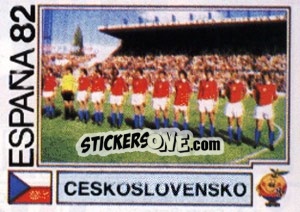 Sticker Ceskoslovensko (team) - FIFA World Cup España 1982 - Panini