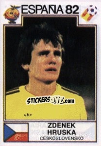 Sticker Zdenek Hruska - FIFA World Cup España 1982 - Panini