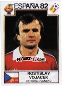 Cromo Rostislav Vojacek - FIFA World Cup España 1982 - Panini