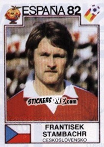 Sticker Frantisek Stambachr - FIFA World Cup España 1982 - Panini