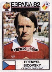 Sticker Premysl Bicovsky - FIFA World Cup España 1982 - Panini