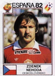 Sticker Zdenek Nehoda - FIFA World Cup España 1982 - Panini