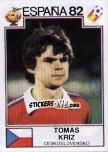Sticker Tomas Kriz - FIFA World Cup España 1982 - Panini