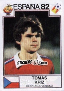 Figurina Tomas Kriz - FIFA World Cup España 1982 - Panini