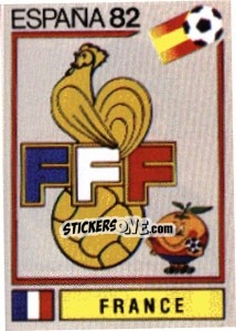 Cromo France (Emblem) - FIFA World Cup España 1982 - Panini