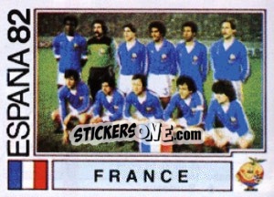 Sticker France (team) - FIFA World Cup España 1982 n. 275 - Panini