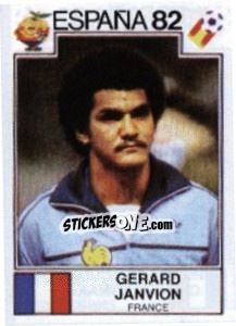 Cromo Gerard Janvion - FIFA World Cup España 1982 - Panini