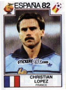 Sticker Christian Lopez - FIFA World Cup España 1982 n. 280 - Panini