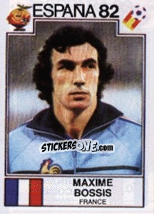 Sticker Maxime Bossis - FIFA World Cup España 1982 n. 281 - Panini