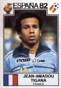 Sticker Jean-Amadou Tigana - FIFA World Cup España 1982 - Panini