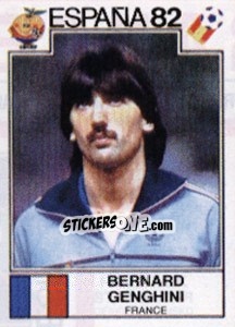 Sticker Bernard Genghini - FIFA World Cup España 1982 - Panini