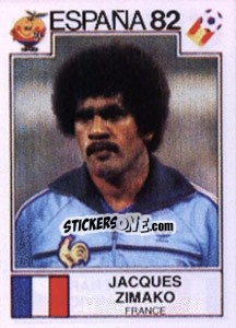 Cromo Jacques Zimako - FIFA World Cup España 1982 n. 287 - Panini