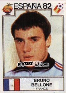 Sticker Bruno Bellone - FIFA World Cup España 1982 - Panini