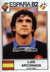 Sticker Luis Arconada - FIFA World Cup España 1982 - Panini