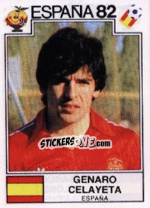 Sticker Genaro Celayeta - FIFA World Cup España 1982 n. 296 - Panini