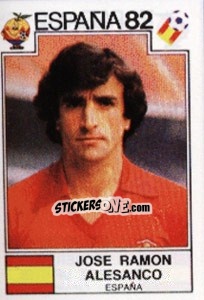 Sticker Jose Ramon Alesanco - FIFA World Cup España 1982 n. 297 - Panini