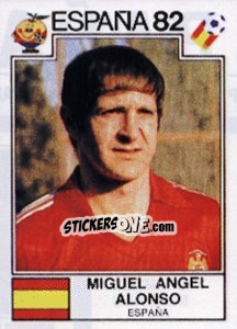Cromo Miguel Angel Alonso - FIFA World Cup España 1982 - Panini