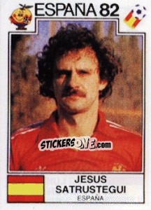 Sticker Jesus Satrustegui - FIFA World Cup España 1982 - Panini