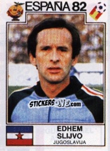 Sticker Edhem Slijvo - FIFA World Cup España 1982 - Panini