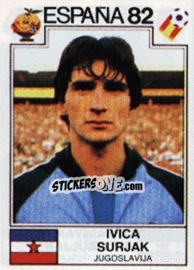 Sticker Ivica Surjak - FIFA World Cup España 1982 n. 322 - Panini
