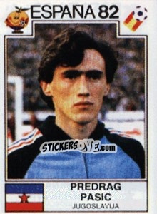 Sticker Predrag Pasic - FIFA World Cup España 1982 - Panini