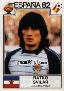 Cromo Ratko Svilar - FIFA World Cup España 1982 - Panini