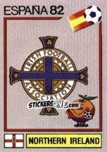 Sticker Northern Ireland (emblem) - FIFA World Cup España 1982 n. 328 - Panini
