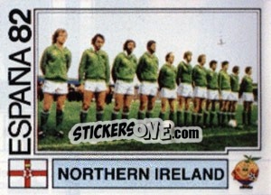 Cromo Northern Ireland (team) - FIFA World Cup España 1982 - Panini